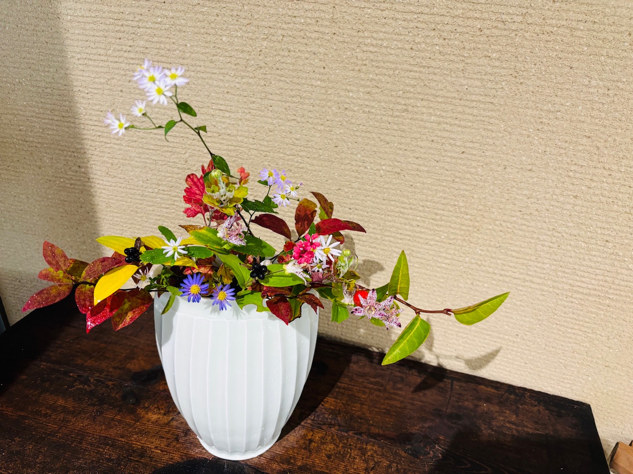 本日のクリニックの花々